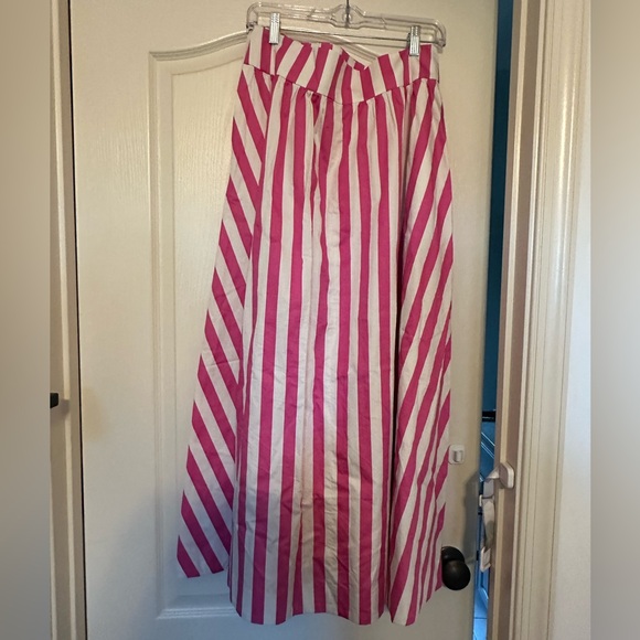 Boden flare skirt in Pink and White Stripes - Picture 3 of 3